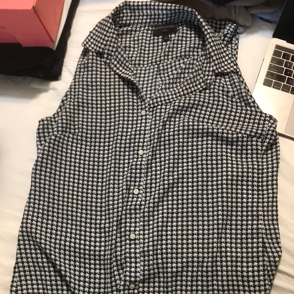 Elephant print button up